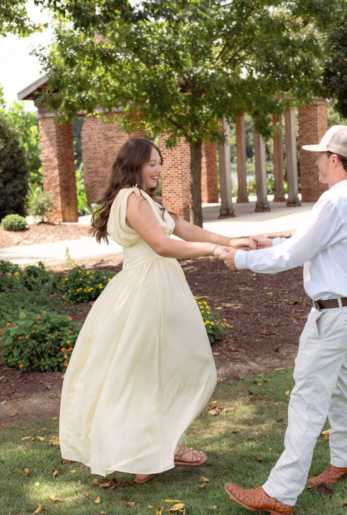 Man spins fiancé around at Hammond's Ferry
